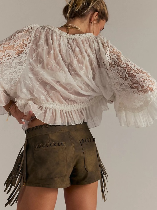 Free People Pants - Free people Nova Fringe Shorts